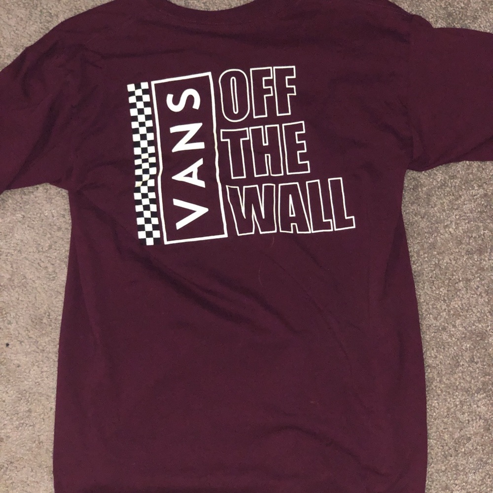 Maroon VANS tshirt